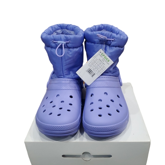 Crocs Classic Lined Neo Puff Boot Digital Violet Size M 12 / W 14 NWOB - Picture 3 of 11
